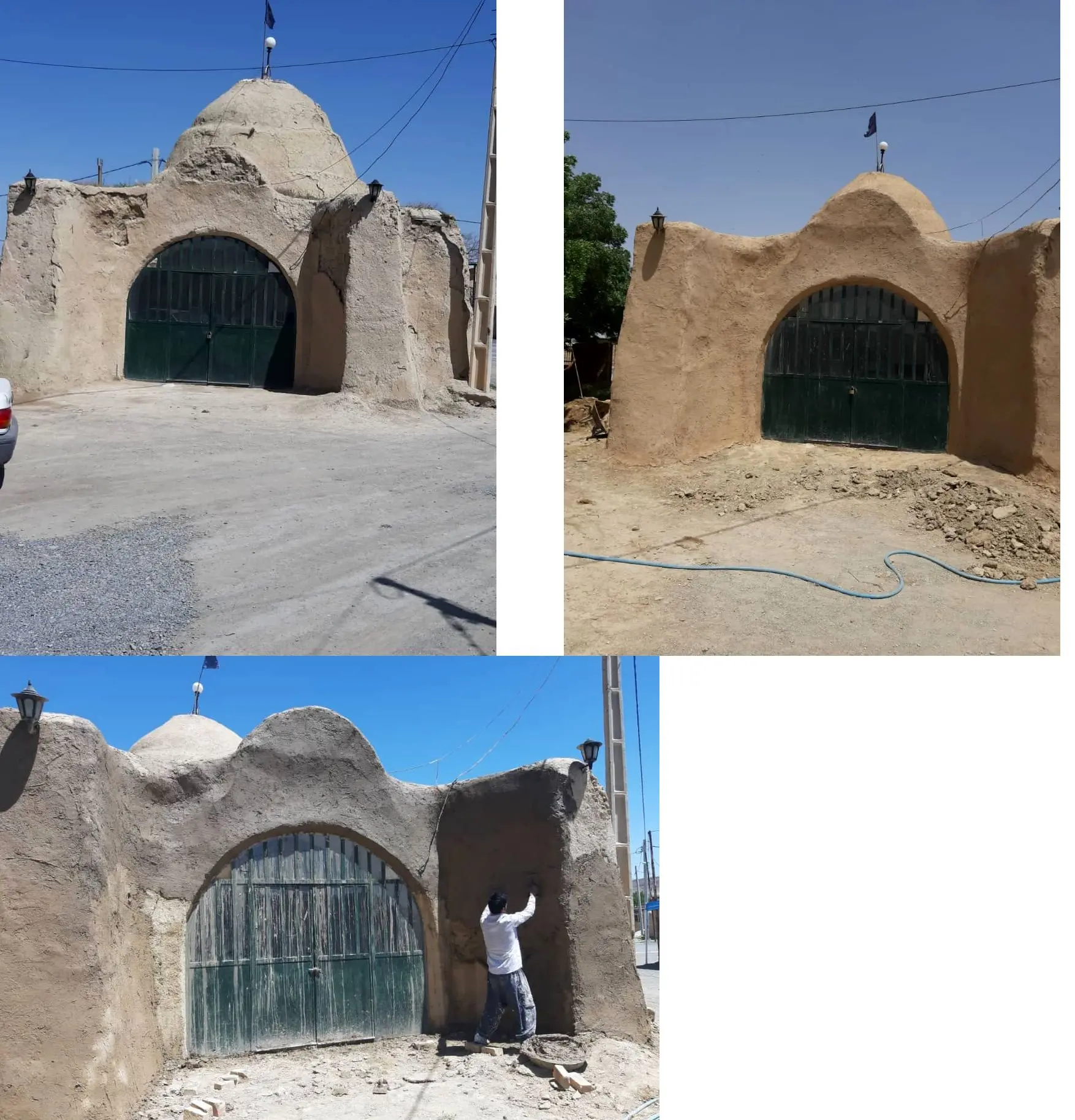 اتمام مرمت امام زادگان ابراهیم و اسماعیل  روستای تبرته شهرستان فراهان 

