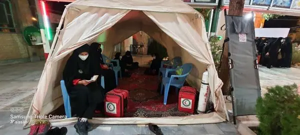 پوشش امدادی هیئت های بزرگ و اماکن مقدس مذهبی در ایام ماه محرم