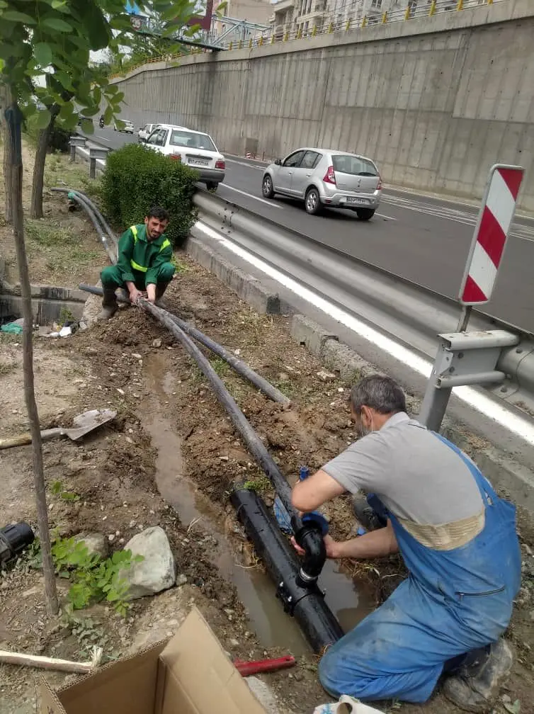 بهینه سازی شبکه آبرسانی فضای سبز در منطقه2 پایتخت 

