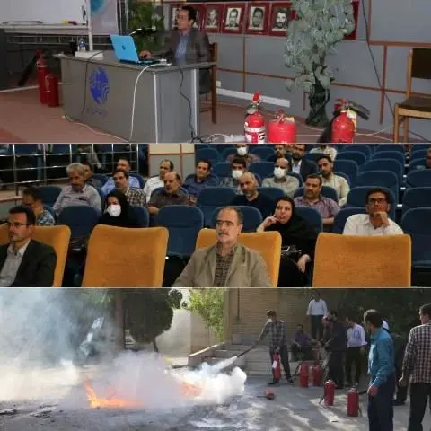 برگزاری دوره آموزشی آشنایی با تجهیزات ایمنی و آتش نشانی در مخابرات منطقه مرکزی
