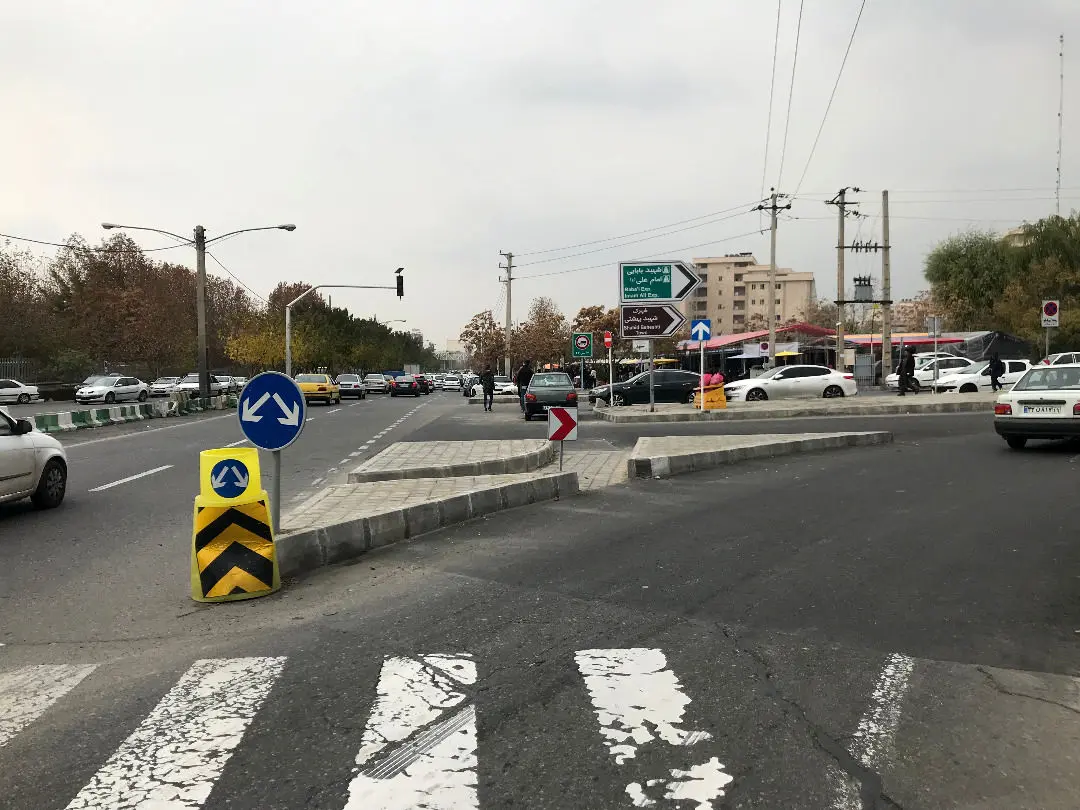 اصلاح هندسی 17 معبر شمال شرق تهران

