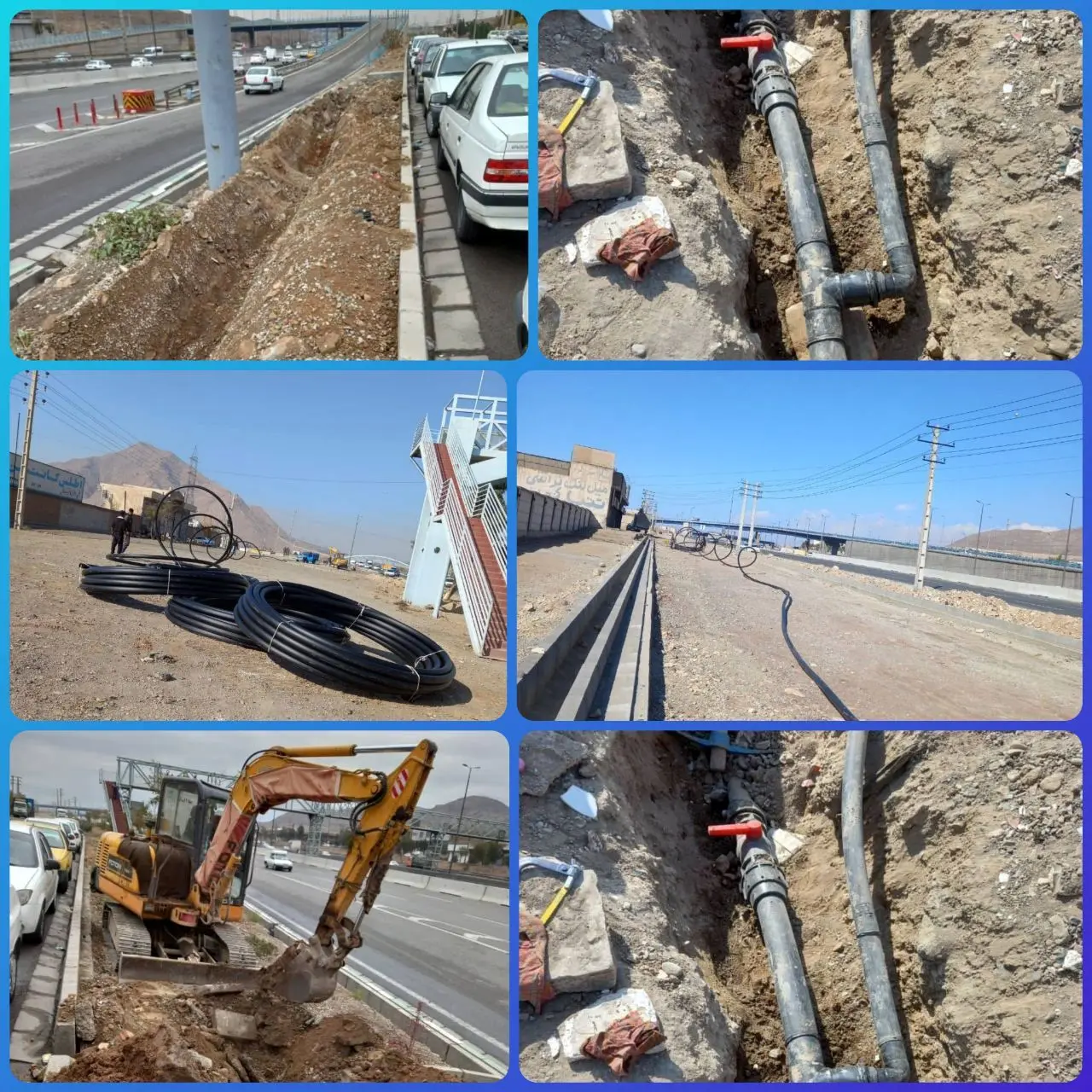 اجرای 7  هزار مترطول عملیات آبرسانی در بزرگراه امام رضا (ع) منطقه 15