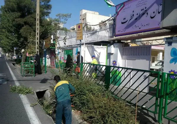 آماده سازی مدارس  شمال شرق تهران همزمان با آغاز سال تحصیلی 1400