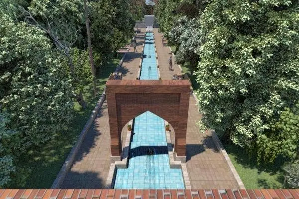  جلوگیری از هدر رفت آب با احیا و نوسازی آبنمای بوستان فدک