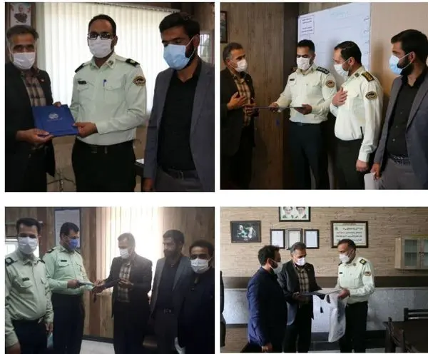 تقدیر وتشکر مخابرات منطقه مرکزی از زحمات کارکنان نیروی انتظامی 

