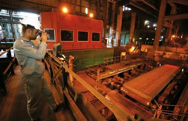 تولید تختال با عرض 2037 میلیمتر در فولاد مبارکه