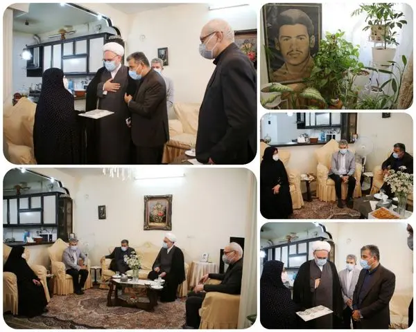 دیدار شهردار منطقه ۱۵ با مادر بسیجی شهید خرد پیشه