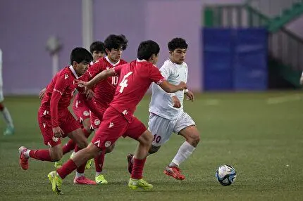 شکست تیم فوتبال نوجوانان ایران مقابل تاجیکستان