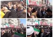 برپایی ایستگاه فرهنگی و پذیرایی بانک سپه در مسیر راهپیمایی ۲۲ بهمن

