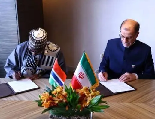 امضای تفاهم نامه همکاری کمیته المپیک ایران و گامبیا