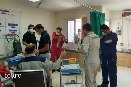 واکسیناسیون کارکنان شرکت بهره برداری نفت و گاز غرب آغاز شد