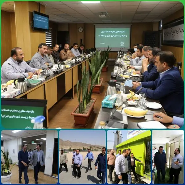 بازدید معاون خدمات شهری و محیط زیست شهرداری تهران از پروژه ها و فعالیت های منطقه ۱۵