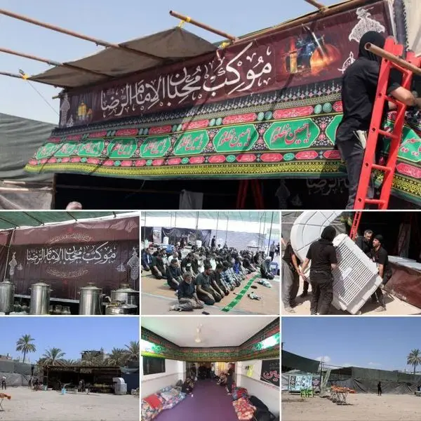 آمادگی قرارگاه منطقه۶ به منظور میزبانی از ۵۰۰۰ زائر در کربلا