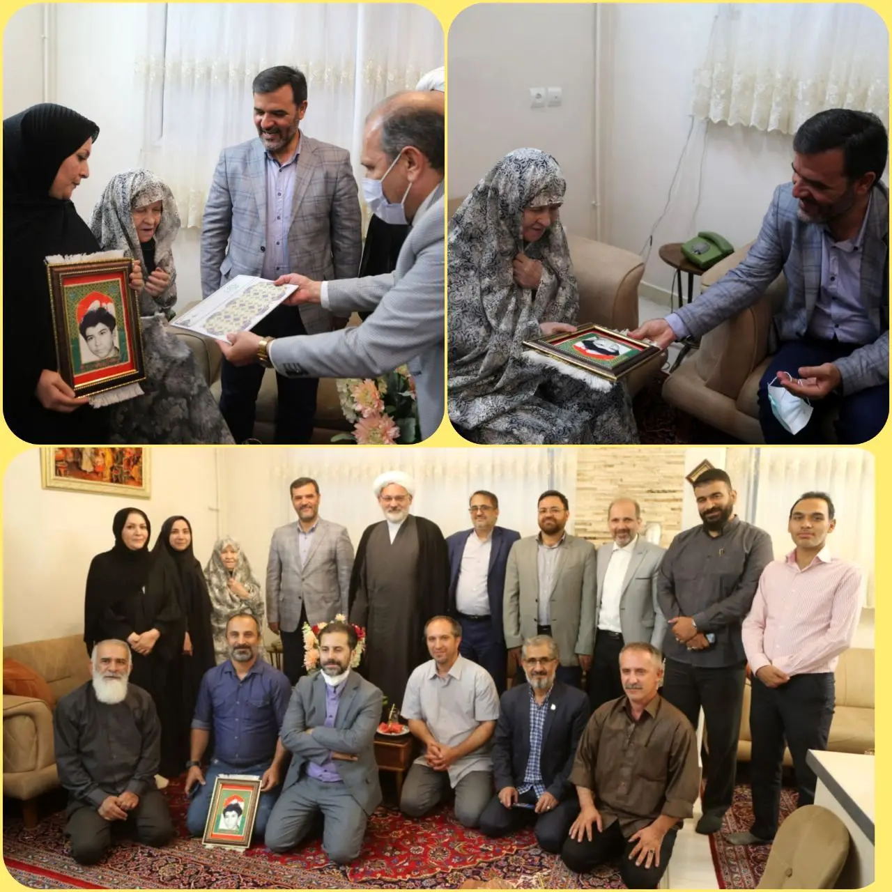 دیدار شهردار منطقه 15 با خانواده معظم شهید مجتبی امینی طرقی