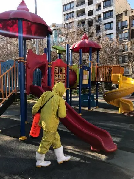 ضدعفونی مستمر المان های بوستانی در منطقه چهار پایتخت