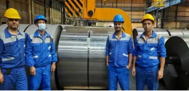 رکورد تولید ماهانه در خط نورد سرد شرکت فولاد امیرکبیر کاشان بهبود یافت