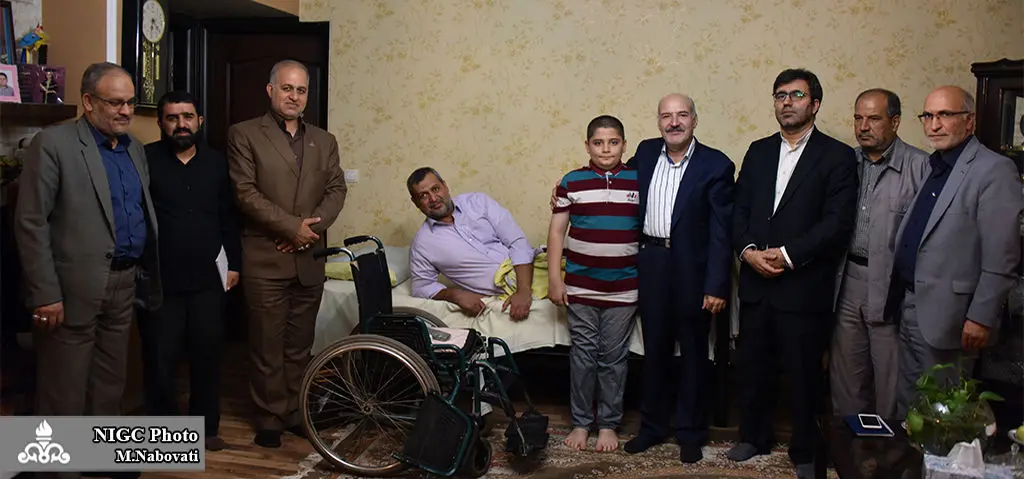 دیدار مهندس تربتی، با جانباز  8 سال دفاع مقدس شرکت ملی گاز ایران

