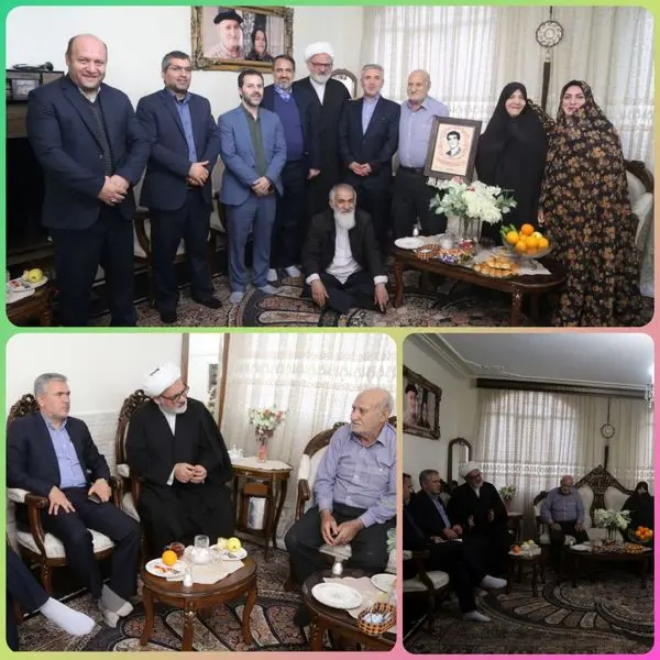 دیدار شهردار منطقه ۱۵ با خانواده شهید مجید میرزایی