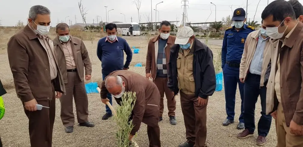 مراسم درختکاری در مجتمع معدنی چادرملو

