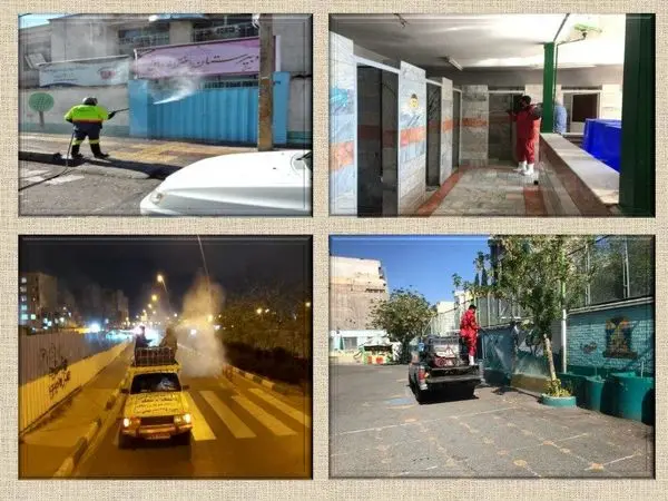 آغاز اجرای عملیات ضدعفونی کردن مدارس منطقه ۱۵