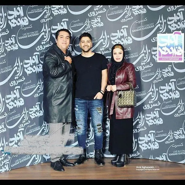 خواننده مشهور و همسر مجری اش در کنسرت سیروان خسروی+عکس
