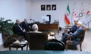 نشست علی‌نژاد با دبیران کل سابق کمیته ملی المپیک برگزار شد