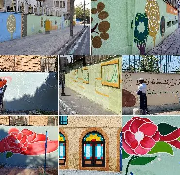 اجرای 2هزار مترمربع نقاشی دیواری در جدارههای شهری منطقه ۱۴