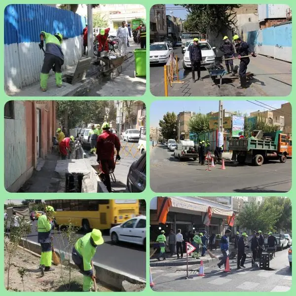 لایروبی کانال ها و انهار منطقه9