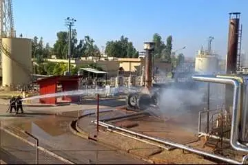 مانور مقابله با نشت نفت و گاز و آتش سوزی در تاسیسات نفت شهر برگزار شد

