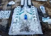 تصویری جالب از مجسمه بودا در چین