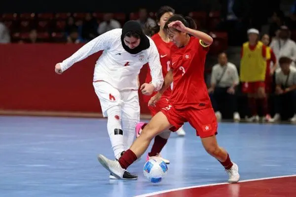 پیروزی تیم فوتسال دختران ایران مقابل بحرین