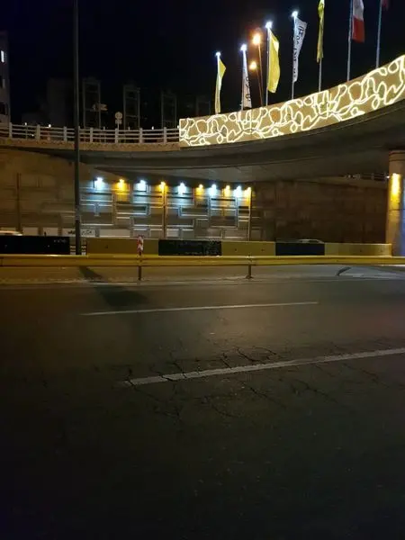 نورپردازی پل های سواره رو منطقه ۱۳