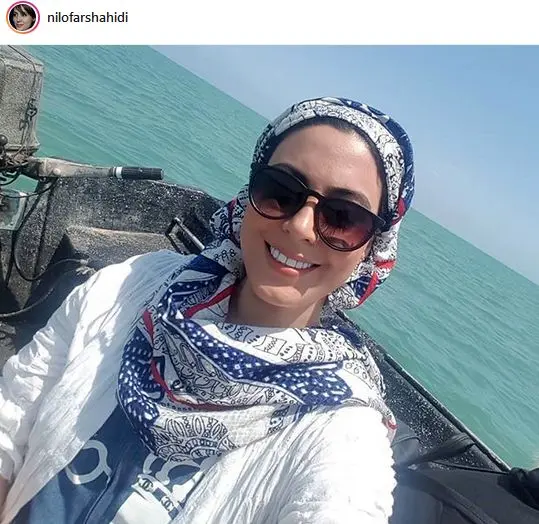 تفریحات دریایی نیلوفر شهیدی+عکس