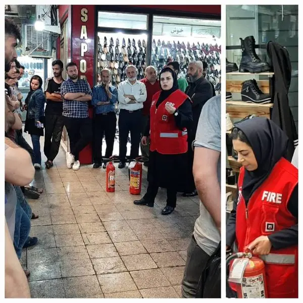 تحقق اهداف مدیریت شهری  با پیگیری روند ایمن سازی بازار تهران در ناحیه ۳ قلب طهران ادامه دارد