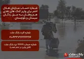 ارسال کمک های غیرنقدی بانک ملت برای سیل زدگان استان سیستان و بلوچستان
