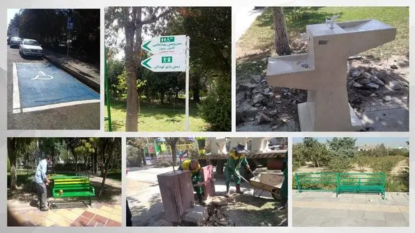  مناسب سازی 7 بوستان منطقه 15 برای تسهیل حضور معلولین
