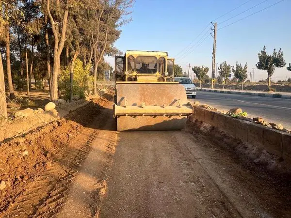 پیشرفت ۵۰ درصدی عملیات عمرانی ورودی شهرک گلریز