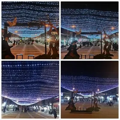 پیاده راه امیر کبیر، نورپردازی شد