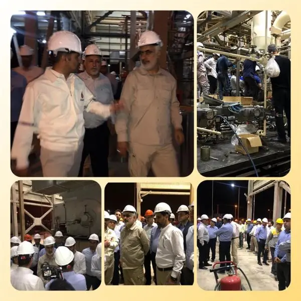 آخرین برنامه‌ریزی‌ها در آستانه یک افتتاح تاریخی با بازدید شبانه از پالایشگاه گاز هویزه خلیج فارس

