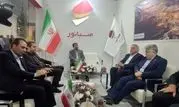 بازدید نماینده مردم اسدآباد در مجلس، رئیس هیأت عامل ایمیدرو و استاندار همدان از غرفه صبانور در نمایشگاه معدن غرب کشور