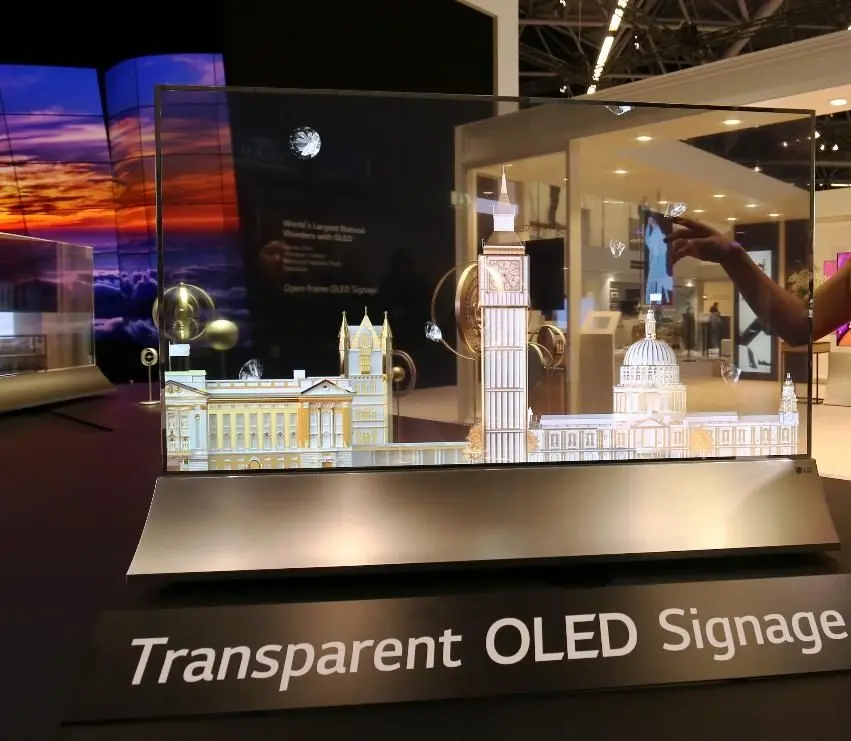 ال جی از صفحه‌نمایش OLED شفاف رونمایی کرد