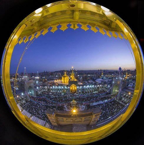 تصویری زیبا و ناب از حرم رضوی+عکس