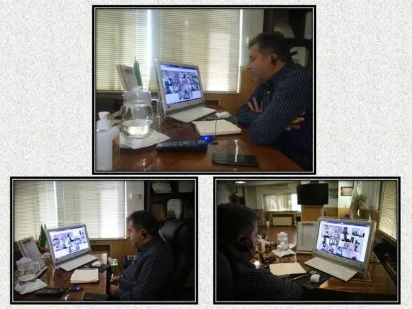 برگزاری جلسه شورای معاونین و مدیران شهرداری منطقه ۱۵ به صورت ویدئو کنفرانس