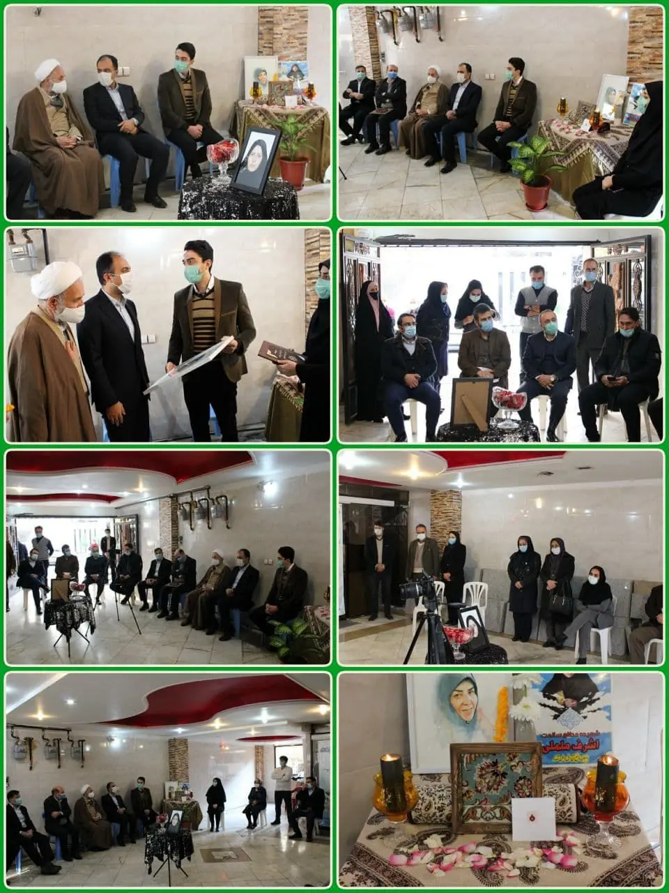 دیدار مسئولین شهری پایتخت و منطقه۲۱ با خانواده گرانقدر شهیده اشرف ململی

