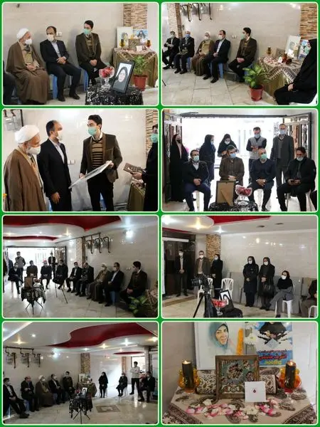 دیدار مسئولین شهری پایتخت و منطقه۲۱ با خانواده گرانقدر شهیده اشرف ململی