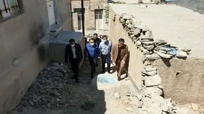 بازدید سرپرست شهرداری، رئیس شورا و رئیس کمیسیون فنی و عمران شورای اسلامی شهر اراک، از ناحیه کوی امام علی(ع)