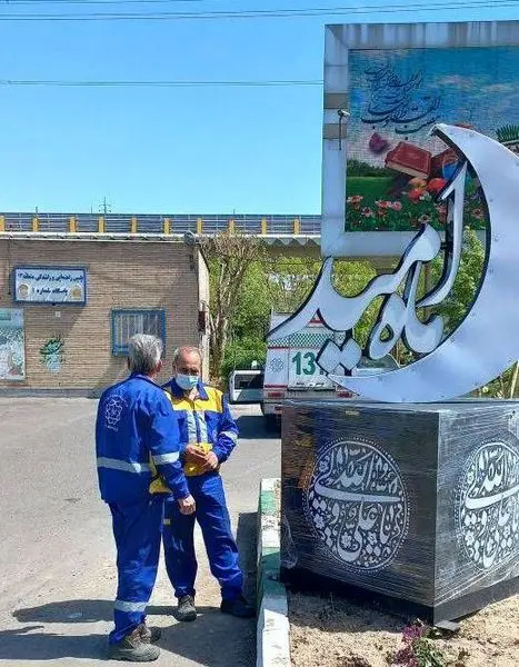 نصب نماد های ویژه ماه مبارک رمضان در منطقه ۱۳