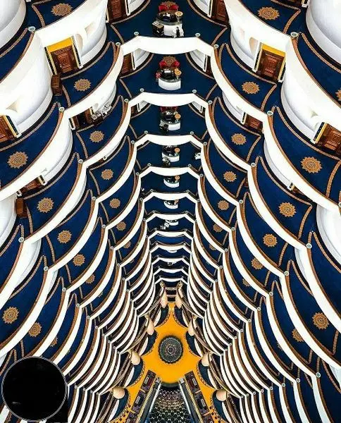 فضای داخلی هتل برج العربی+عکس
