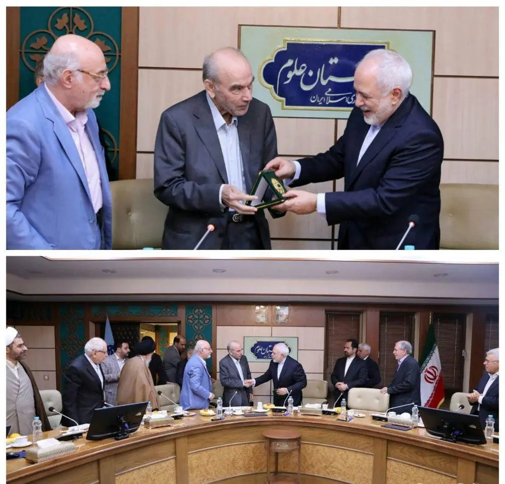 نشان جدید ظریف+عکس