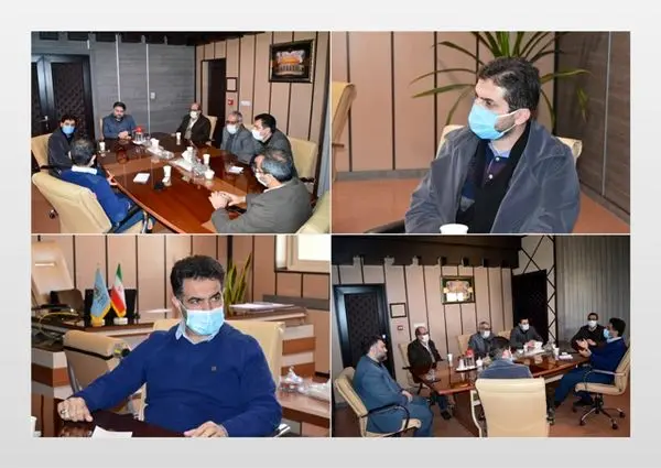 نشست مشترک مدیرکل بنیاد مسکن استان قم با مدیرعامل شرکت فناوری مصالح نوین ایرانیان (بنیاد بتن قم)